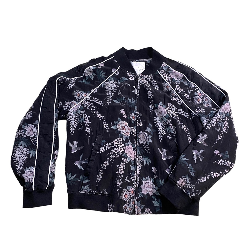 Like new condition Joie 100% Silk Luxury Zip Front Jacket - M